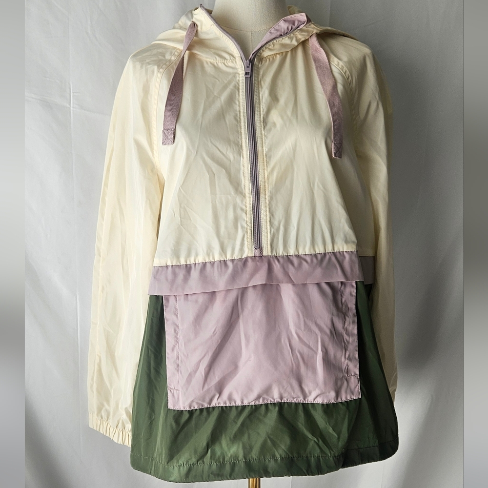 Madewell Raincheck Packable Popover Raincoat in Colorblock